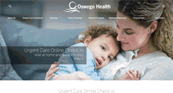 Desktop Screenshot of oswegohealth.org