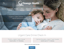 Tablet Screenshot of oswegohealth.org